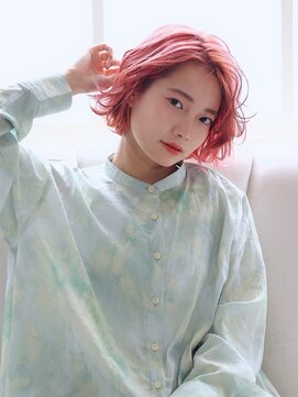 ヘアーメイク ライズ 西田辺店(Hair make rise;) リラックスピンク×抜け感