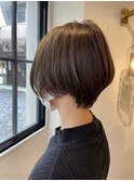3月ショート【ボブルフ/ショコラベージュ/ミディアムヘア】