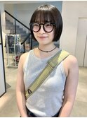 切りっぱなしボブ 顔周りカット 前髪 学割U24 吉祥寺 《宮坂》