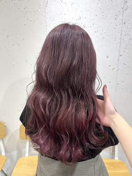 アジールヘア 北千住駅西口店(agir hair) 10代20グラデーションピンクカラーケアブリーチ北千住
