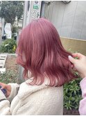 ☆ pink ☆ 透明感 ハイトーン ボブ＠原宿