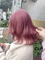 ラフ 原宿(L.a.a.g.f harajuku)&nbsp;☆ pink ☆ 透明感 ハイトーン ボブ＠原宿