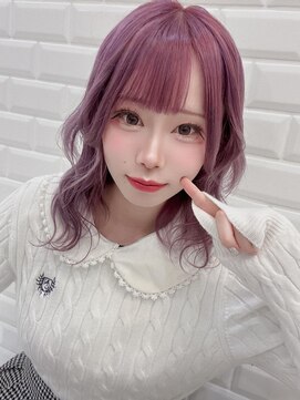 リルミー(Lilme) ブリーチ3回以上必須！ラベンダーピンク＊まゆ