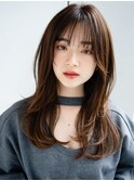 エアリーパーマエアリーカールくびれロングレイヤーカットデジパ