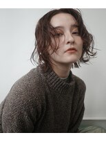 ディスアンドザット あびこ店(THIS&THAT) ミディアムウルフxカジュアルパーマ