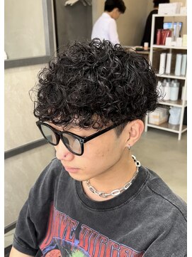 スイッチ(men's SWITCH) 大分メンズプードルパーママッシュツーブロックショート