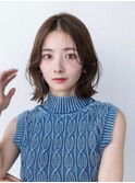 レイヤーカットミディアムボブ髪質改善似合わせ小顔前髪