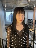 大人美人艶カラーベージュ小顔カット透明感レイヤーロング