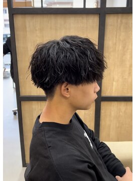 メンズギフト(men's GIFT) 刈り上げツーブロックツイストスパイラルパーマメンズマッシュ
