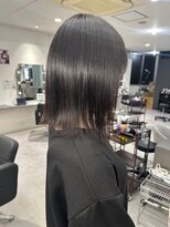 キング(K!ng)&nbsp;縮毛矯正髪質改善ハイライトレイヤーカット枚方美容室エクステ