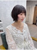 レイヤーボブ/顔まわりレイヤー/くびれボブ