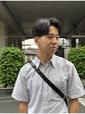 短めセンターパート