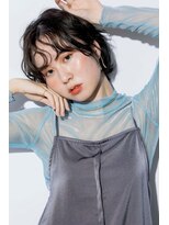 アンジュール 鹿児島中央店(UNJOUR.)&nbsp;ミントグレージュ×ウルフパーマ