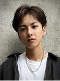 萱原大幹 センターパート/眉毛/短髪/メンズカット