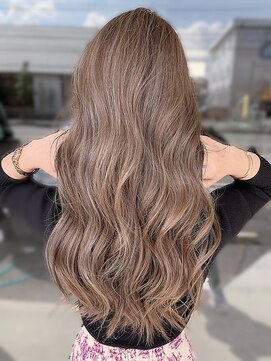 アース 天満橋店(HAIR & MAKE EARTH) 夏モテヘア◎30代40代くびれレイヤーミディ×透明感アッシュ