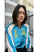 メンズロングニュアンスパーマ