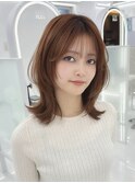 韓国風レイヤーカット髪質改善ダブルカラーハッシュカット