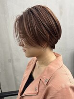 ギークス(GEEKS) 【GEEKS渋谷】レイヤーショート/ハイライト/ココアブラウン/小顔