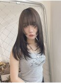 アンブレラカラーピンクベージュイメチェン前髪クールショート