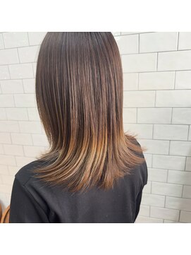 ループウエスト(LOOP WEST) 毛先カラー　グラデーションカラー