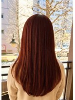 ヘアメイク フレンシア(hair make flencia) 艶やかな暖色系カラーのロング【233スタイル】