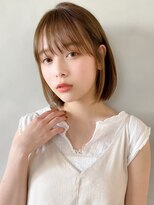 トゥーナ 表参道(tona)&nbsp;ミディアムレイヤー、外ハネボブ、グレージュ、脱白髪染め☆