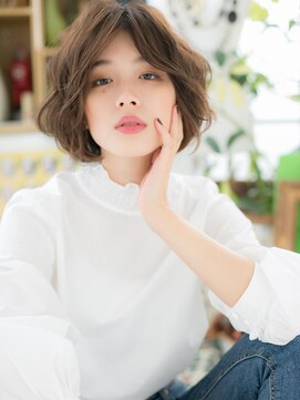 カバーヘア ブリス 戸田公園西口店(COVER HAIR bliss) *bliss戸田公園*センターパート…外国人風ラフエアリーボブa