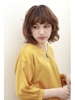 ヘアアンドケア エジェリラボ(hair&care egerie lab)&nbsp;ネオウルフで丸みシルエットの無造作パーマスタイル