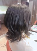 クセ毛カットお手入れ簡単まとまりウルフ30代40代50代
