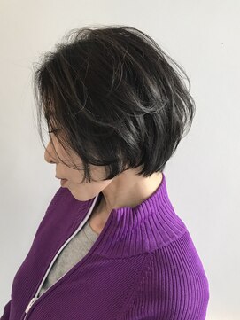 ラルジュ(large) 【large】かきあげバング/ゆったりショートボブ by鈴木貴仁