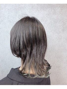 ヘアサロンエムフィス 池袋東口(HAIR SALON M Fe's) 外ハネボブ/アッシユブラウン/ネオウルフ/デザインカラー