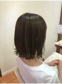 aruJisu  切りっぱなしボブ×ハイライト