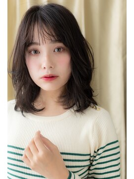 カバーヘアアンドスパ ブリス 浦和(COVER HAIR&SPA bliss) アッシュブラックくせ毛風フレンチカジュアルZ浦和20代30代40代