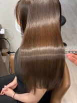 キュア 表参道(CURE)&nbsp;黒髪/グレージュカラー/ココアベージュ/ヘルシーロング[表参道]