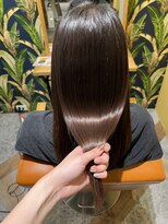 ムーン(moon) #ロングヘア #グレージュカラー #ボブウルフ#ココアベージュ