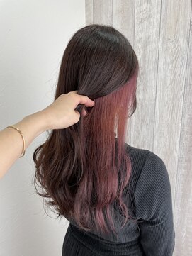 シエル 立川店(CIEL) インナーカラー×ピンクカラー【CIEL×maki】