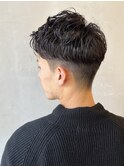 アップバングバックパーマ　ｙ