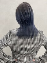 ギークス(GEEKS)&nbsp;【GEEKS】伸ばしかけカラー/ロングウルフ/ネイビーブルー/寒色