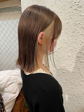 マジコ 下北沢本店(Magico) ダブルカラーインナーカラーホワイトベージュケアブリーチ