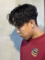 ニアウ 高崎店(Niau)&nbsp;シャドウパーマメンズパーマ韓国風センターパート群馬高崎パーマ