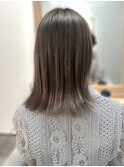 透明感抜群♪20代30代ダブルカラーブリーチグレージュアッシュ