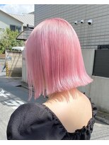 ブリーチダブルカラーホワイトカラーインナーカラー裾カラー艶髪