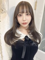 シンク オモテサンドウ(sync omotesando)&nbsp;グレージュカラー/レイヤーカット/ハッシュカット/韓国ヘア