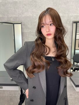 リリー(Lilley) マロンベージュ×姫カットレイヤー×韓国風巻き×髪質改善