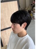 ナチュラルストレートマッシュショートレイヤースタイル