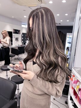 キング 高槻(K!ng) 縮毛矯正髪質改善ハイライトレイヤーカット枚方美容室エクステ