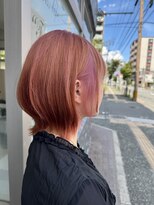 フランヘア 箱崎店(Flan hair)&nbsp;ピンクブリーチカラー