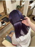 紫アメジストパープルグレーシルバーアッシュ紫purple