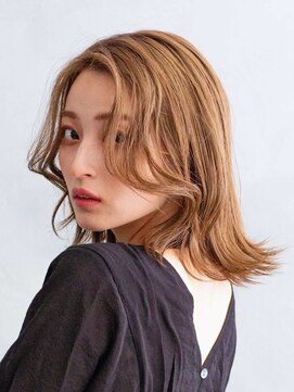 アース 溝の口店(HAIR&MAKE EARTH) 外ハネミディアム[溝の口/髪質改善/縮毛矯正/白髪ぼかし]