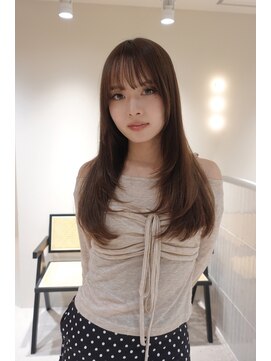 エンス 銀座(Ence) 暗めカラー/レイヤーカット/マロンベージュ/くすみベージュ/銀座